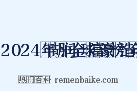 2024年胡润全球富豪榜造句是什么意思的图片